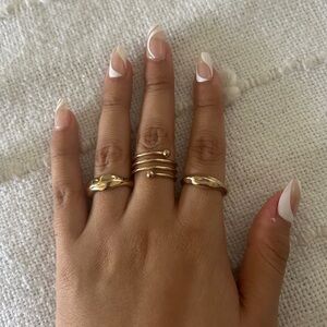 H&M golden ring set size S/M